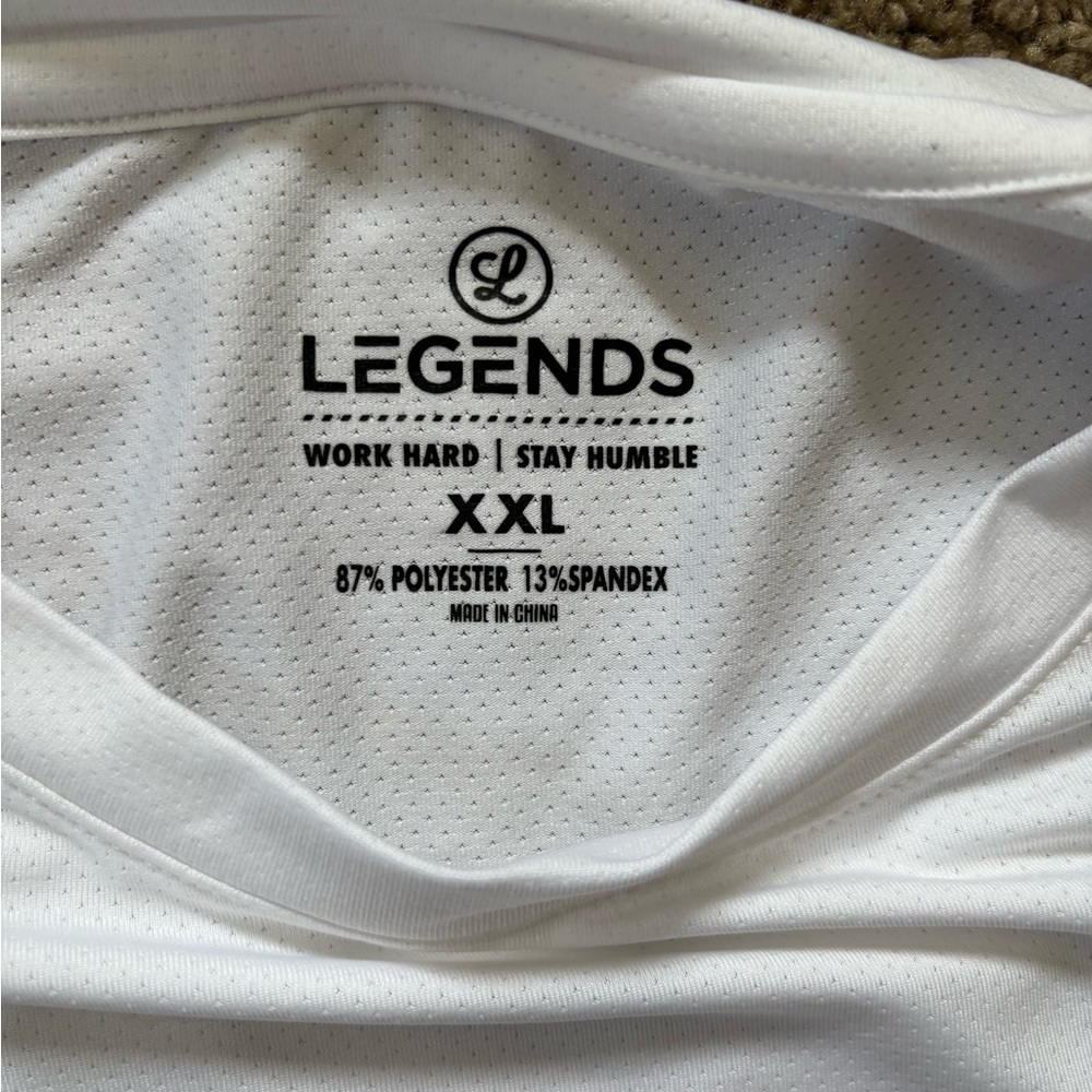 Legends White Athletic Shirt
